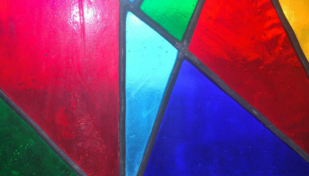 Stained Glass Geometric Window